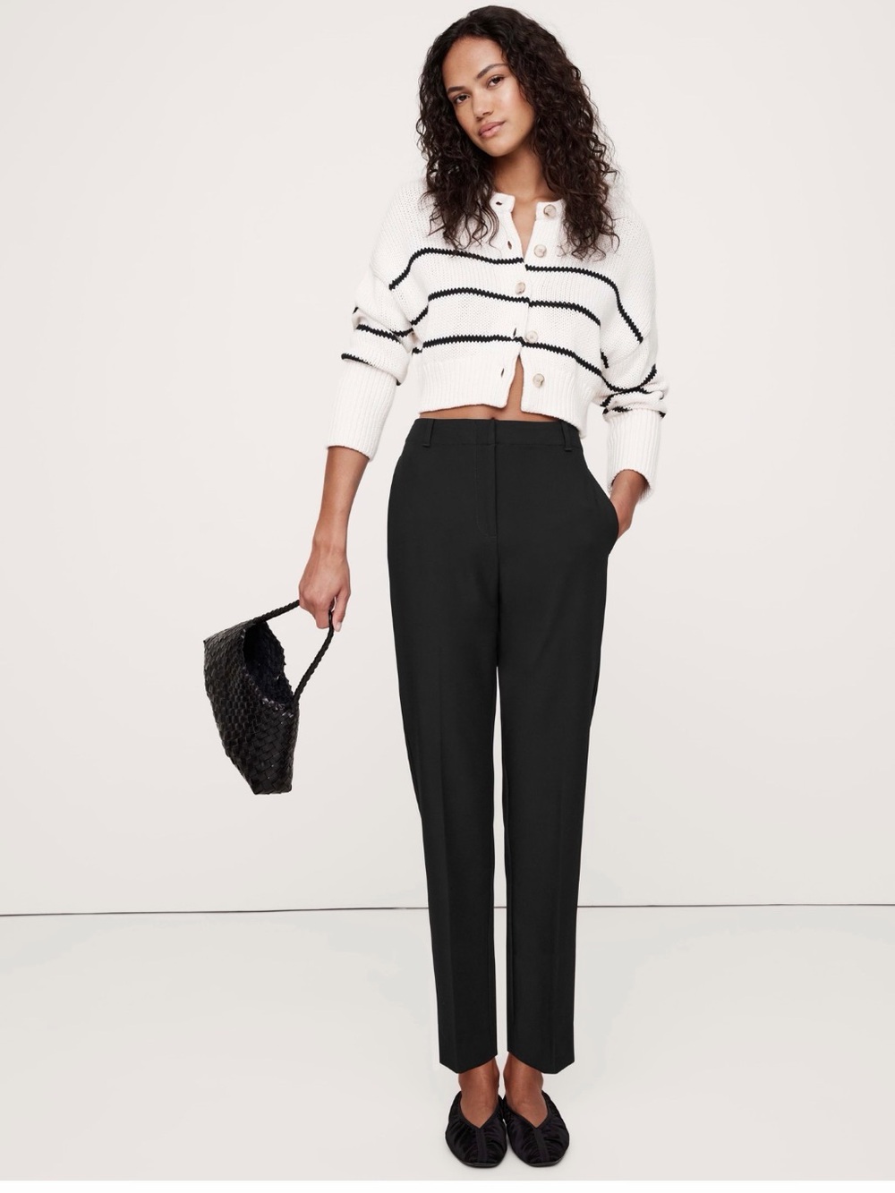 Banana Republic Ultra High-Rise Modern Slim City Stretch Ankle Pant